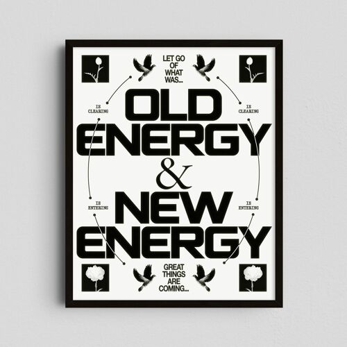 Giclée Art Print - New Energy - Black & White - Epi.to.me