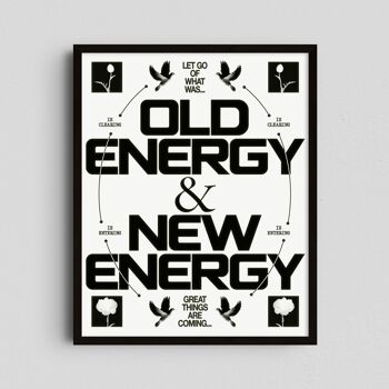 Giclée Art Print - Nouvelle Énergie - Noir & Blanc - Epi.à.moi