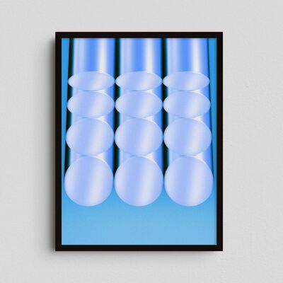 Giclée-Kunstdruck – Tubes – Fergus Hannant