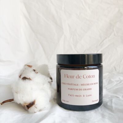 Cotton flower scented candle