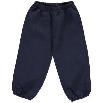 Pantaloni Campana Dorata Blu