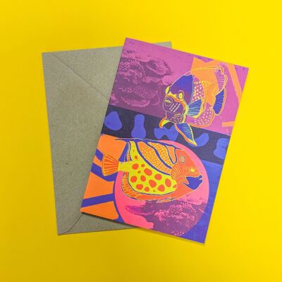 Angel Fish Greetings Card
