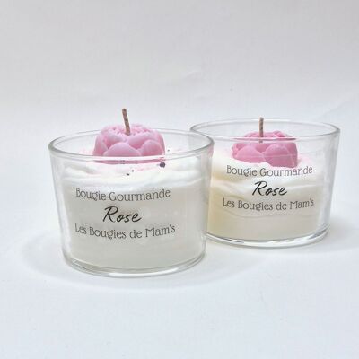 Rose gourmet candle