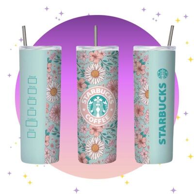 Frühlingsblumen – Starbucks-Thermosbecher