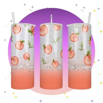 Peach Glitter - Gobelet thermos