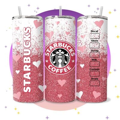 Valentine Heart Shine - Thermos tumbler