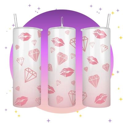 Diamond Kiss - Bicchiere termico
