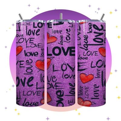 Love Purple - Bicchiere termico