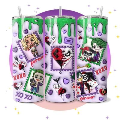 Joker & Harley - Vaso termo