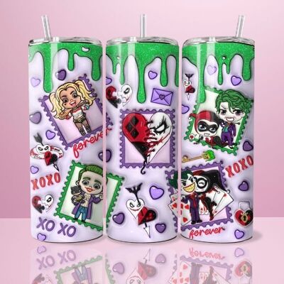 Joker & Harley - Bicchiere termico