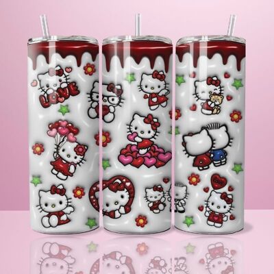 Hello Kitty Love Fluffy - Bicchiere termico