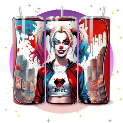 Harley Quinn - Bicchiere termico