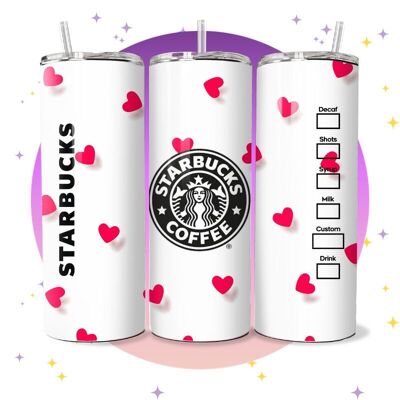Hearts - Starbucks thermos cup