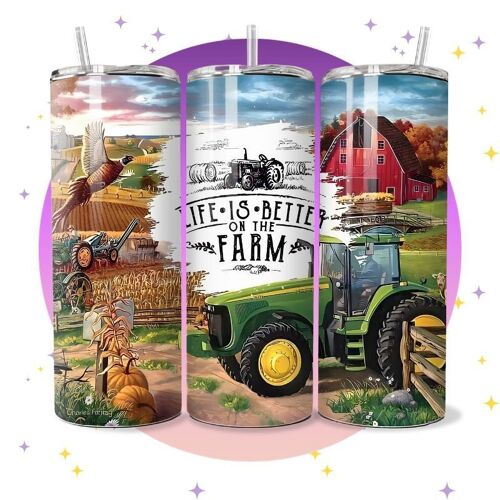 Life Is Better On The Farm - Gobelet thermos