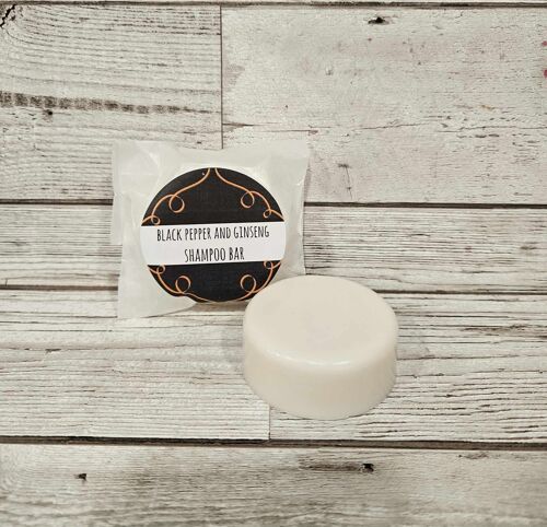 Black Pepper and Ginseng Shampoo Bar