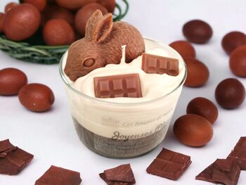 bougie lapin de Pâques parfum chocolat praliné 3