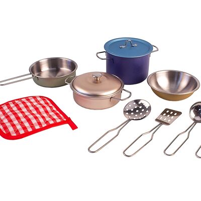 Cookware set in modern colors, 11 pcs.