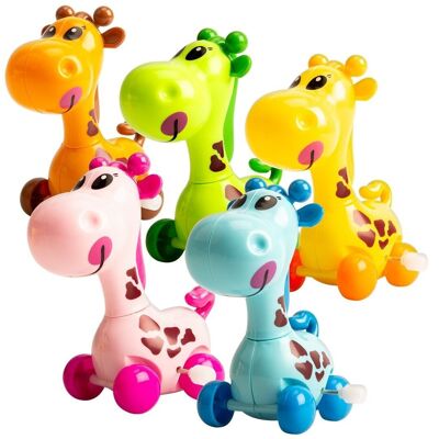 Wind up giraffe 12 pcs assorted in display