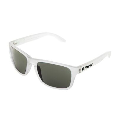 Modische Sonnenbrille mit mattem Finish, Unisex, mit polarisierten und verspiegelten Gläsern, Modell „Ice“.