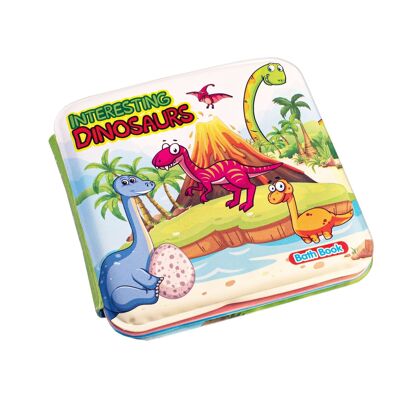 Libro de baño con sonido b-b, dinosaurios.