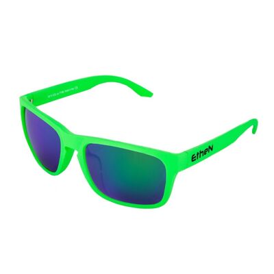 Modische Sonnenbrille mit mattem Finish, Unisex, mit polarisierten und verspiegelten Gläsern, Modell „Ice“.