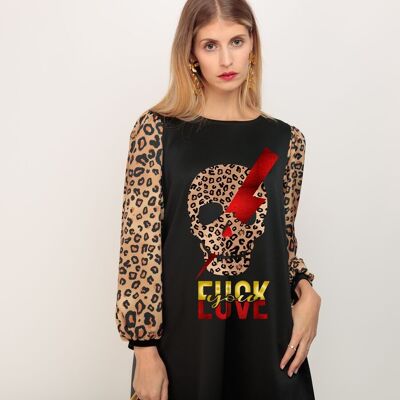 Abito a sbuffo SKULL LIGHTNING