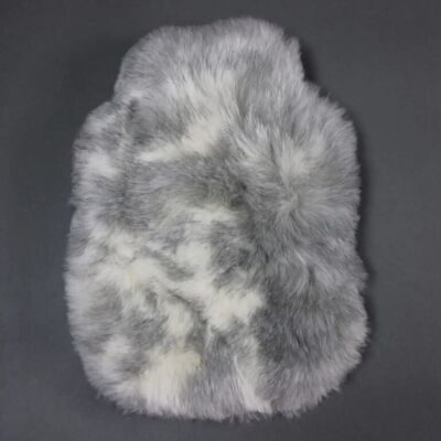 Genuine Sheepskin Hot Water Bottle in Natural Grey