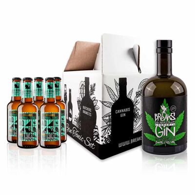 Genießer-Set Cannabis Gin 500ml // Aqua Monaco Herbal Tonic