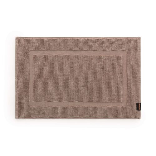 Alfombra de baño 100% algodón peinado 650 gr. Taupe