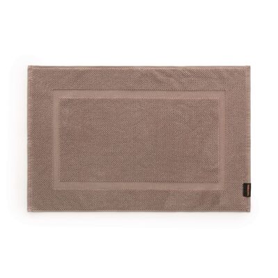 Bath mat 100% combed cotton 650 gr. Taupe