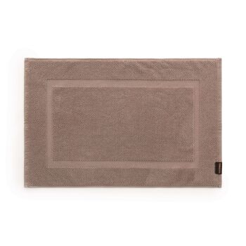 Tapis de bain 100% coton peigné 650 gr. Taupe 1