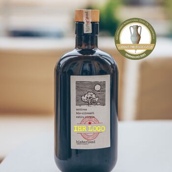 Huile d'olive biologique extra vierge, 0,5 L - avec parrainage d'arbres par bouteille 2