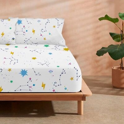 Cosmos fitted sheet 100% cotton