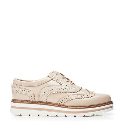Moda in Pelle Genisiss Cameo Porvair Brogues pour femmes