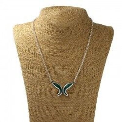 NECKLACE WITH COLOR BUTTERFLY