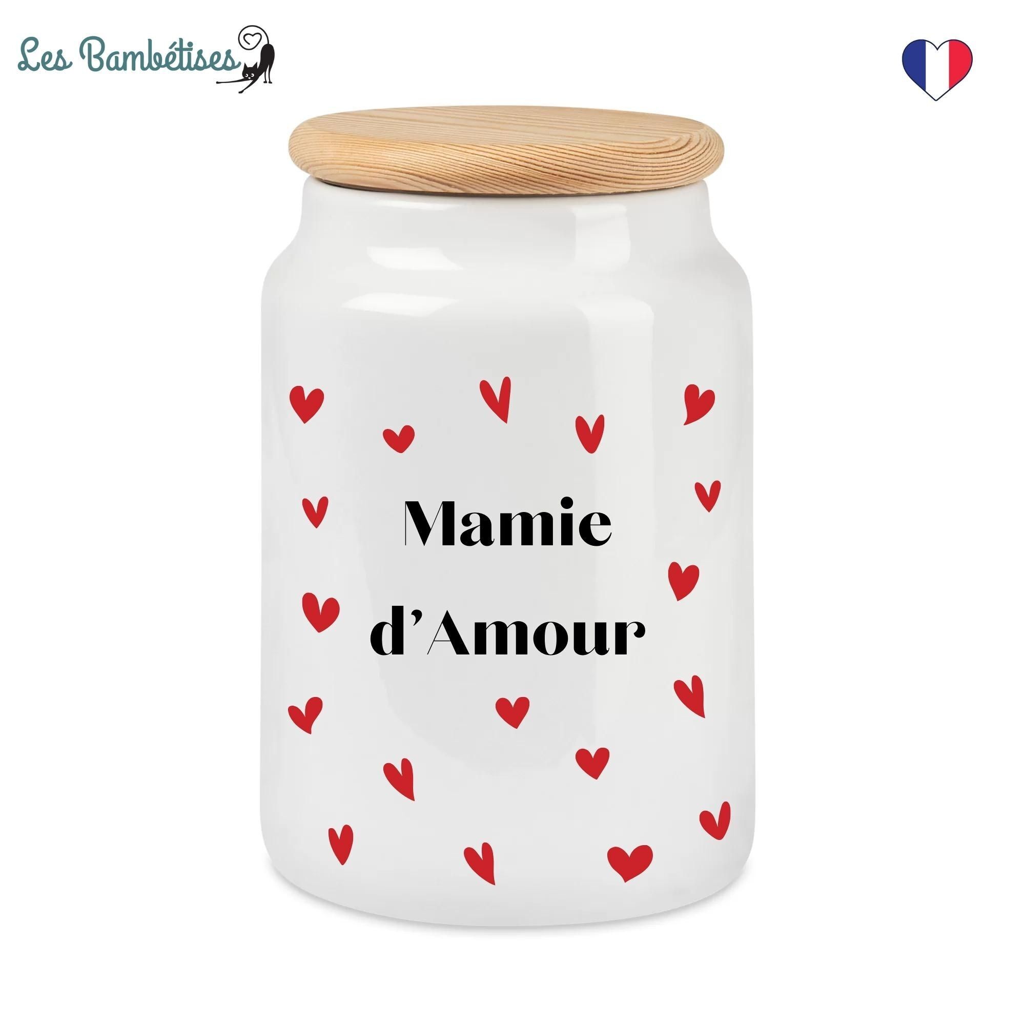 Barattolo di biscotti con motivo a cuore della nonna
