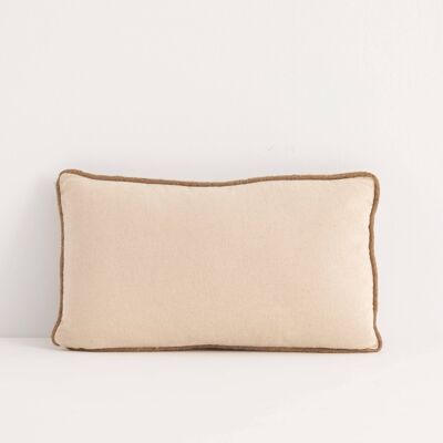Decorative cushion with filling 30x50 cm Piping Jute Naturel