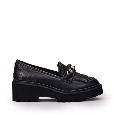 Moda in Pelle Damen-Schuhe Holliee aus schwarzem Leder