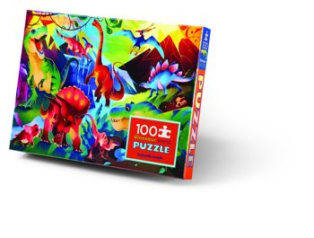 Puzzle Holographique - 100 pièces - Monde des dinosaures - 5a+ - % 2