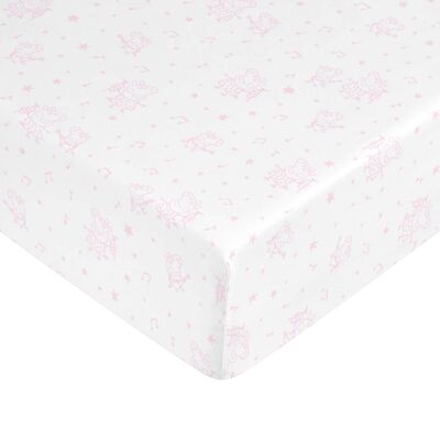 Peppa Pig crib fitted sheet 100% cotton