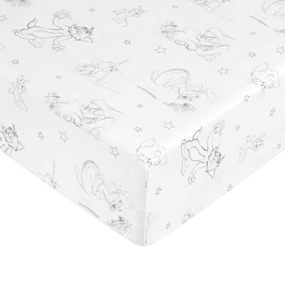 Drap-housse pour berceau Tom & Jerry 100% coton