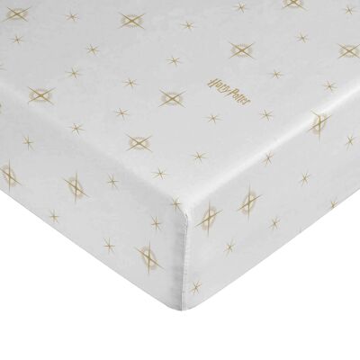 Hpotter Stars Gold fitted sheet 100% cotton