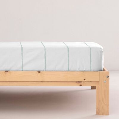 Drap-housse percale Ibiza Menthe 200 fils