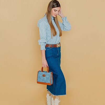 BOLSO DENIM AZUL OSCURO