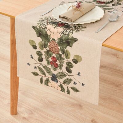 Christmas Mistletoe Table Runner