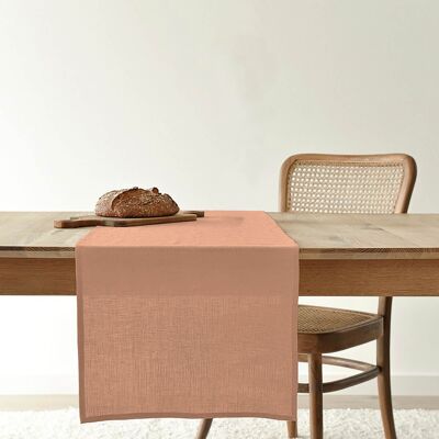 100% linen table runner Dustypink 45x140 cm