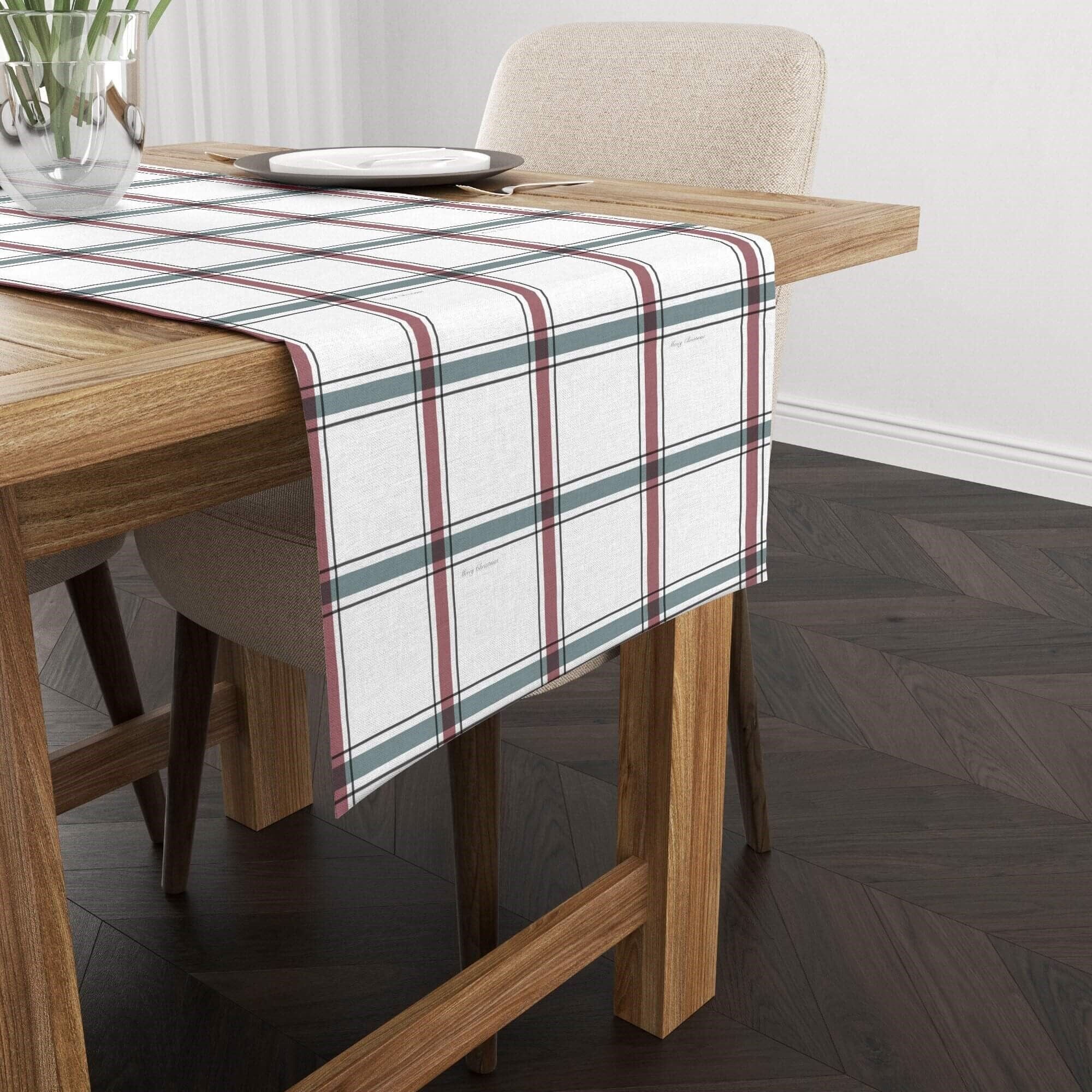 Elegante runner natalizio in velluto 4