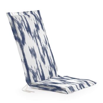 Coussin pour chaise de jardin modèle Mahon Bleu 48x100x5 cm 4