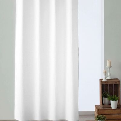 Cortina dobladillo visillo Blanco Optico 140x260 cm