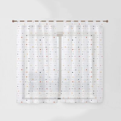 Window curtain sheer 0120-107 100x150 cm (pack 2 units)